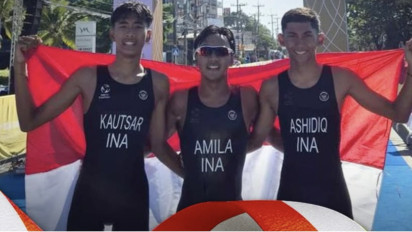Triathlon Langsung Buka Keran Medali Emas Tim Indonesia Pada Hari Kesembilan SEA Games 2025 Thailand