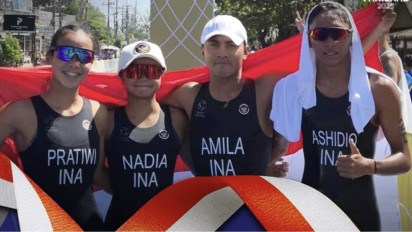 Triathlon Berhasil Tambah Medali Emas Lagi di SEA Games 2025, Kali Ini Giliran Tim Mixed Aquathlon Indonesia