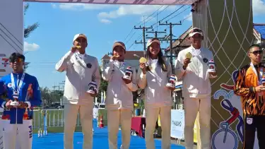 Tim Triathlon Sapu Bersih Tiga Emas di Hari Pertama SEA Games Thailand 2025