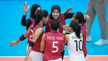Megawati Hangestri dan timnas voli putri Indonesia di SEA Games 2025