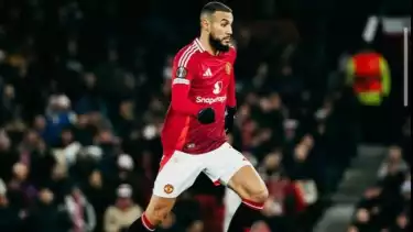 Pemain Manchester United (MU) Noussair Mazraoui