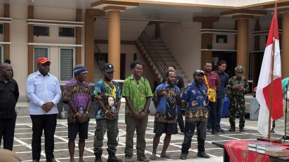 Lima Tokoh OPM KKB Nyatakan Ikrar Kembali ke NKRI di Intan Jaya