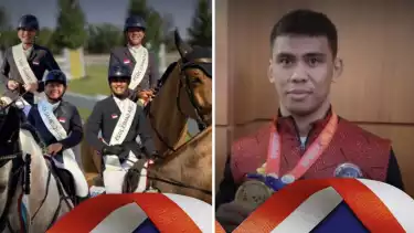 Tim Equatrian Indonesia dan Atlet Gulat, Muhammad Aliansyah