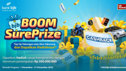 bjb Boom SurePrize, Promo Akhir Tahun bank bjb untuk Nasabah