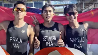 Tim Duathlon Putra Indonesia di SEA Games 2025