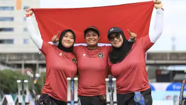 Tim panahan compound beregu putri Indonesia di SEA Games 2025