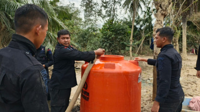 Polri Bangun Sumur Bor Air Bersih Bagi Korban Terdampak Bencana di Aceh Tamiang