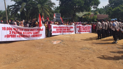 Warga dan Mahasiswa Rokan Hilir Gelar Unjuk Rasa, Desak Pemerintah Berikan Keadilan Kemasyarakat
