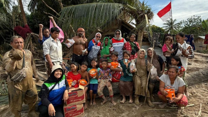 Berkat Video Viral Zulkarnain, Relawan Pertamina Peduli akhirnya Tembus Kampung Sunting yang Terisolasi