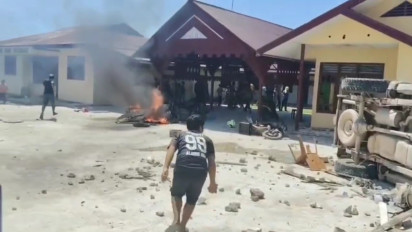 Polsek Muara Batang Gadis Dibakar, Polisi: Jangan Terprovokasi