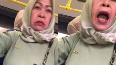 Seorang ibu-ibu mengamuk dan memaki penumpang Transjakarta setelah tidak dikasih kursi non-prioritas