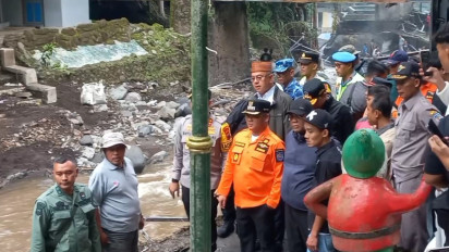 Bupati Tegal Pastikan Wisata Guci Aman, Pancuran 13 dan 5 Masih Ditutup Pasca Banjir Bandang