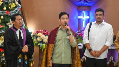 Di Depan Jemaat GKPI Pearaja Tarutung, Gibran Minta Maaf atas Terjadinya Bencana Sumatera