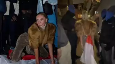 Bintang film dewasa, Bonnie Blue seret hingga injak Bendera Merah Putih