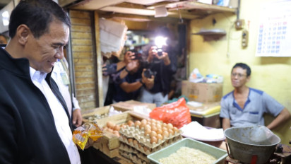 Sidak Pasar Jelang Nataru, Mentan Amran Sebut Mayoritas Harga Pangan Stabil: 90 Persen di Bawah HET
