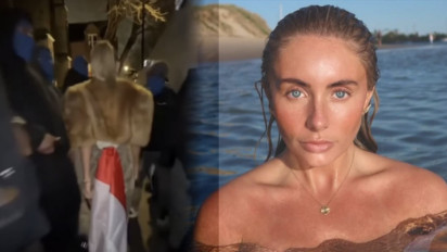 Usai Berulah di Bali, Bintang Film Porno Bonnie Blue Lecehkan Bendera Merah Putih di Depan KBRI London