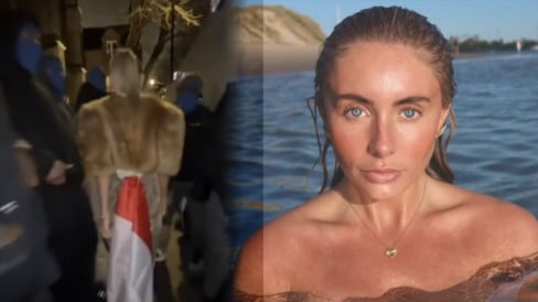 Usai Berulah di Bali, Bintang Film Porno Bonnie Blue Lecehkan Bendera