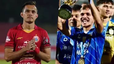 Rezaldi Hehanussa saat berseragam Persija Jakarta dan Persib Bandung