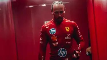 Lewis Hamilton di Ferrari