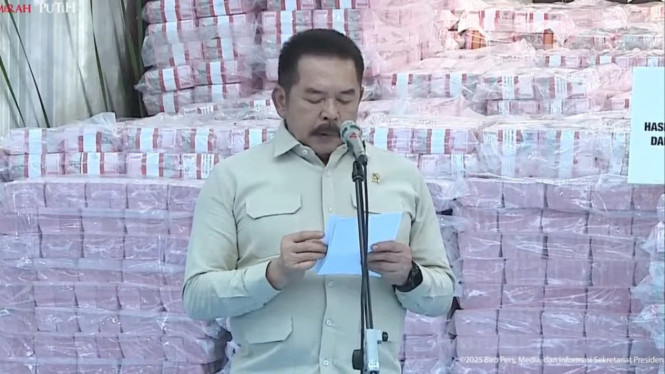 Kejagung Serahkan Uang Rp6,6 Triliun ke Presiden Prabowo, Jaksa Agung  Beberkan Sumbernya