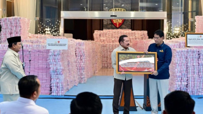 Uang Sitaan Lahan Kawasan Hutan Rp6,62 Triliun Masuk Kas Negara, Purbaya: Bisa Tekan Defisit