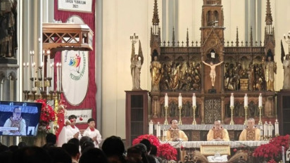 Misa Pontifikal Natal di Gereja Katedral Jakarta Dihadiri Lebih dari 3.000 Orang