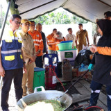 Wamen ESDM Tinjau Langsung Lahan Bantuan ESDM Untuk Hunian Sementara Warga Terdampak Bencana di Tapanuli Selatan