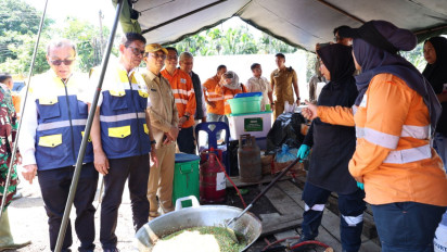 Wamen ESDM Tinjau Langsung Lahan Bantuan ESDM Untuk Hunian Sementara Warga Terdampak Bencana di Tapanuli Selatan