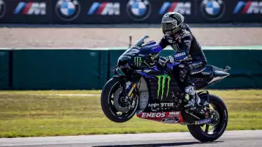 Maverick Vinales saat masih memperkuat Monster Energy Yamaha