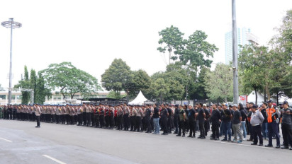 Jelang Laga Persija vs Bhayangkara FC, 1.295 Personel Gabungan Jaga Ketat GBK