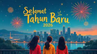 Ilustrasi Ucapan Selamat Tahun Baru 2026