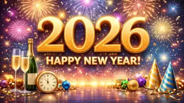 Ilustrasi tahun baru 2026