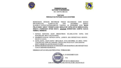 Buntut Tenggelamnya KM Putri Sakina Pelayaran Wisata ke Taman Nasional Labuan Bajo Ditutup Total