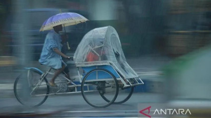 BMKG Sebut Hujan Intensitas Ringan hingga Sedang Berpotensi Guyur Jateng Selatan saat Pergantian Tahun