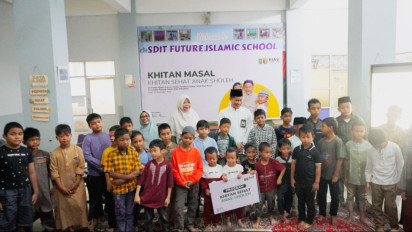 Musim Libur Sekolah, Sekitar 100 Anak Ikuti Sunatan Massal Gratis di Pekanbaru