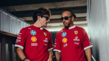 Charles Leclerc dan Lewis Hamilton