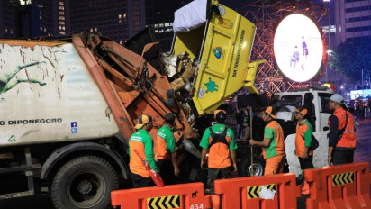 Tidak Ada Pesta Kembang Api, Jakarta Catat Penurunan Signifikan Sampah Malam Tahun Baru 2026