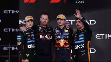 Max Verstappen, Lando Norris dan Oscar Piastri di F1 GP Arab Saudi 2025