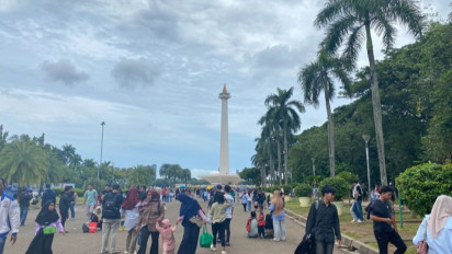Lebih 72 Ribu Warga Berlibur ke Monas saat Hari Pertama Tahun 2026