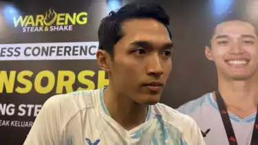 Atlet bulu tangkis Indonesia Jonatan Christie