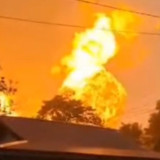 Pipa PT TGI di Inderagiri Hilir Riau Meledak dan Terbakar