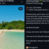 Heboh Pulau Pendek di Buton Dijual di Situs Online