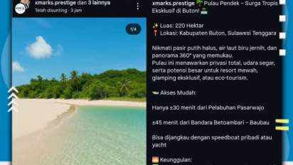 Heboh Pulau Pendek di Buton Dijual di Situs Online