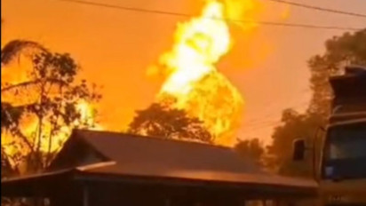 Dampak Mengerikan Ledakan Pipa Gas PT TGI di Inderagiri Hilir, 10 Orang Terluka