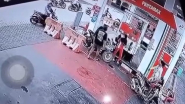 Aksi Penganiayaan di SPBU Manyar Gresik Terekam CCTV, Pelaku Diburu Polisi