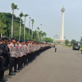 Hari ini, Ratusan Personel Gabungan Diterjunkan Amankan Demo Buruh di Gedung DPR