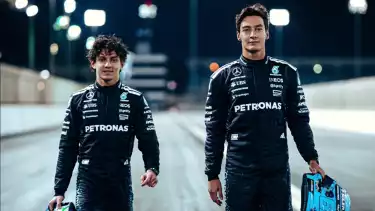 Dua Pembalap Mercedes, Kimi Antonelli dan Geroge Russell