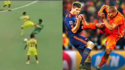 Dari Final Piala Dunia ke Liga 4 Indonesia: Tendangan Kungfu Hilmi Disebut Lebih Fatal dari Nigel de Jong