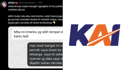 Netizen X Jadi Korban Data Bocor Penumpang KAI: Pelaku Kerja di Kereta dan Bisa Akses Data Pribadi