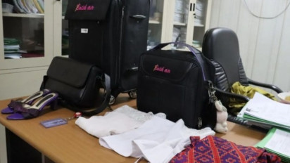 Hasil Pemeriksaan Polres Bandara Soekarno-Hatta terhadap Pramugari Gadungan: Atribut, Koper hingga Selop Diamankan